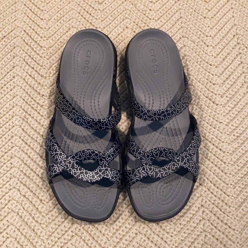 Disney Mickey Mouse Crocs Sandals Size 8
